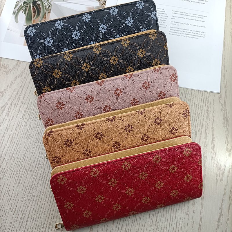 Women’s Long Wallet Luxury Designer Clutch Purse Fashion Printed Handbag Multi-Functional Portable Card Holder Coin Purse Trendy INS Style Wallets Women's Bags