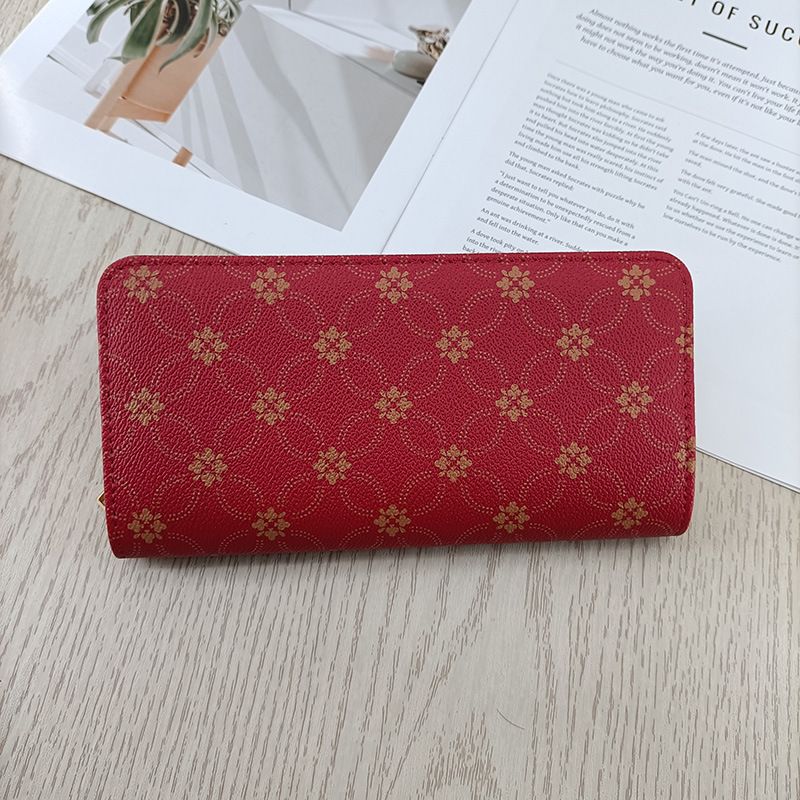 Women’s Long Wallet Luxury Designer Clutch Purse Fashion Printed Handbag Multi-Functional Portable Card Holder Coin Purse Trendy INS Style Wallets Women's Bags