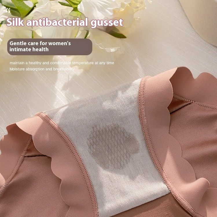 Women’s Satin Panties High Waist Plus Size Ice Silk Underwear Soft Breathable Seamless Briefs with Silk Crotch Comfortable Full Coverage for Women