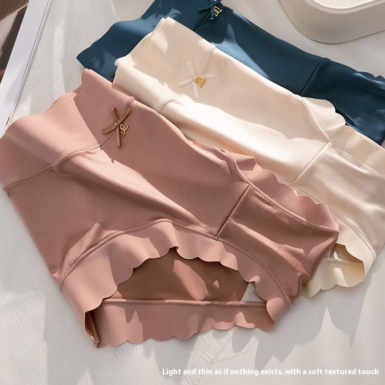 Women’s Satin Panties High Waist Plus Size Ice Silk Underwear Soft Breathable Seamless Briefs with Silk Crotch Comfortable Full Coverage for Women