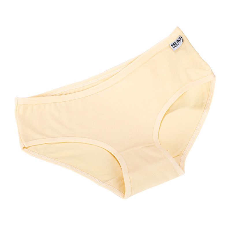 Women's Underwear Comfortable And Breathable 4-piece Set Triangle Pants Pure Cotton Underwear Multiple Colors To Choose From Mid Waist Pure Cotton Underwear
