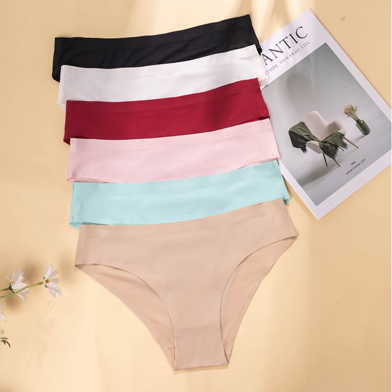 5-Piece Set Women's Underwear Briefs Seamless & Trace-Free Comfortable Breathable Fashion New Style Cotton Hot-Selling Style Sexy Lingerie Trimmed Briefs Multi-Color Combination