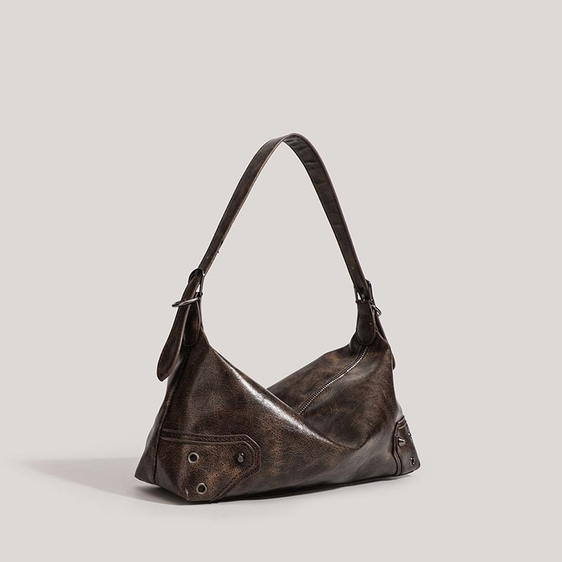 Women's Handbag Fashion New Style Retro Brown Dumpling Bag Crossbody Bag Multi-Functional Casual PU Leather Bag Melaleuca Baguette Bag Minimalist Design High-End Hand Feel Versatile Fashion