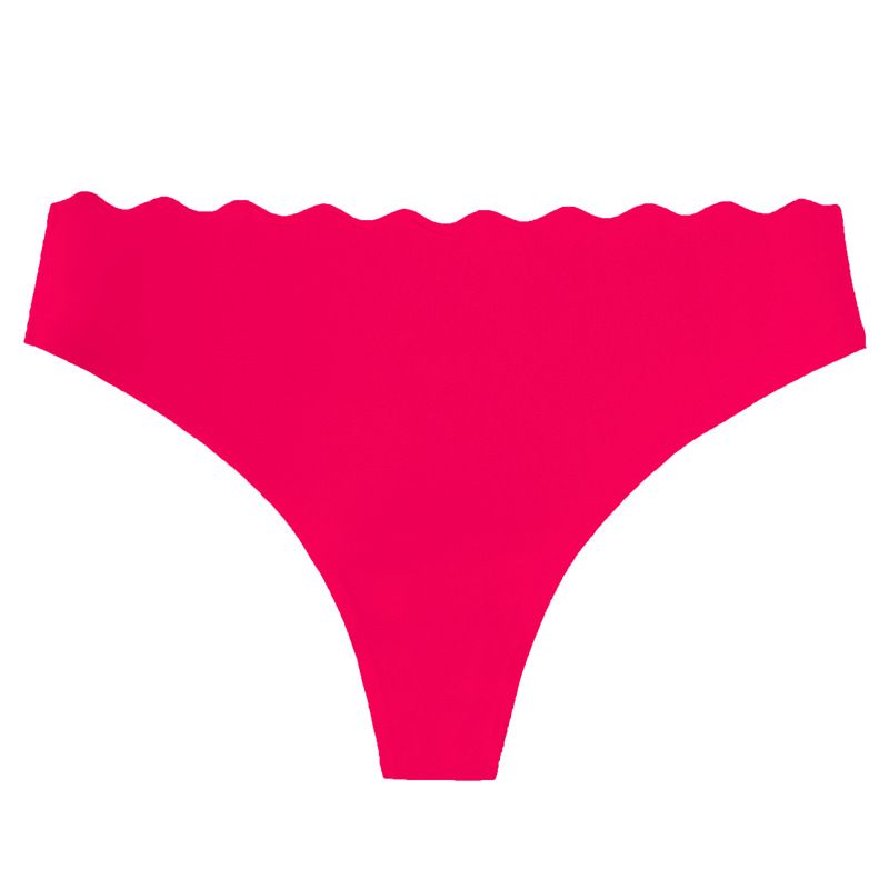 5-Piece Women's Briefs Set Seamless Edge-Free Comfortable Breathable Ice Silk Satin & Cotton Wave Waistband Low-Waist Sexy Tummy Control Butt Lifting Hot-Selling Multi-Color Combo