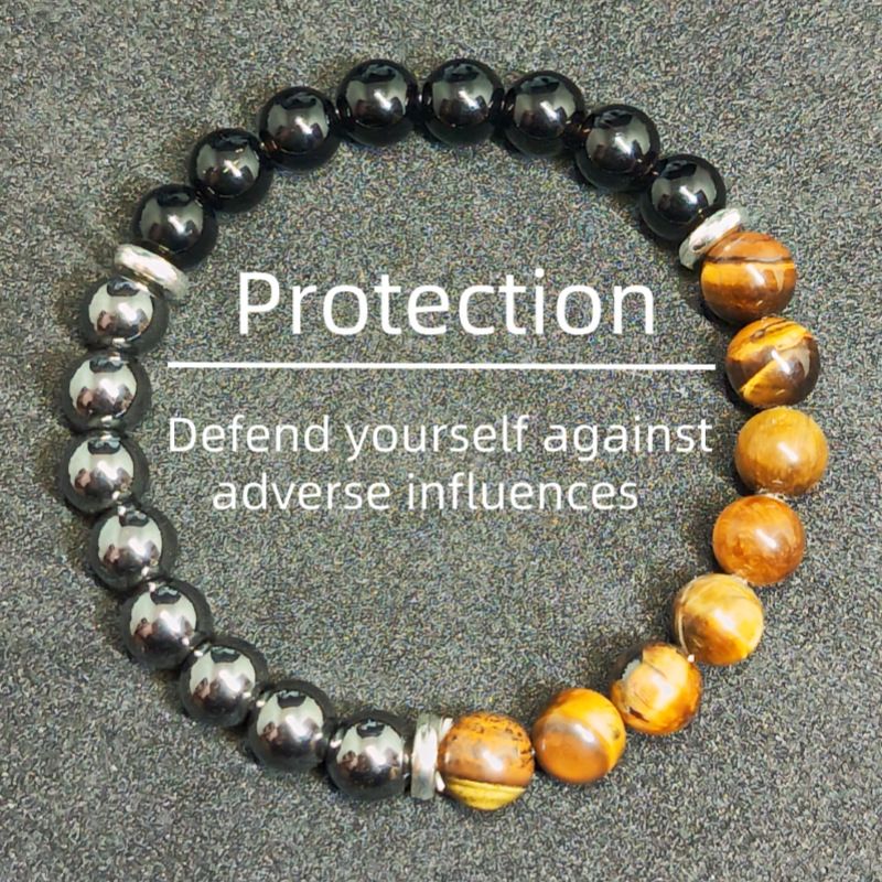 Bracelet Bracelet String Natural Stone Tiger Eye Stone Bracelet Crystal Bracelet String Natural Stone Fashion Wealth And Good Luck Attraction Daily Wear Accessories Bring Prosperity And Good Luck