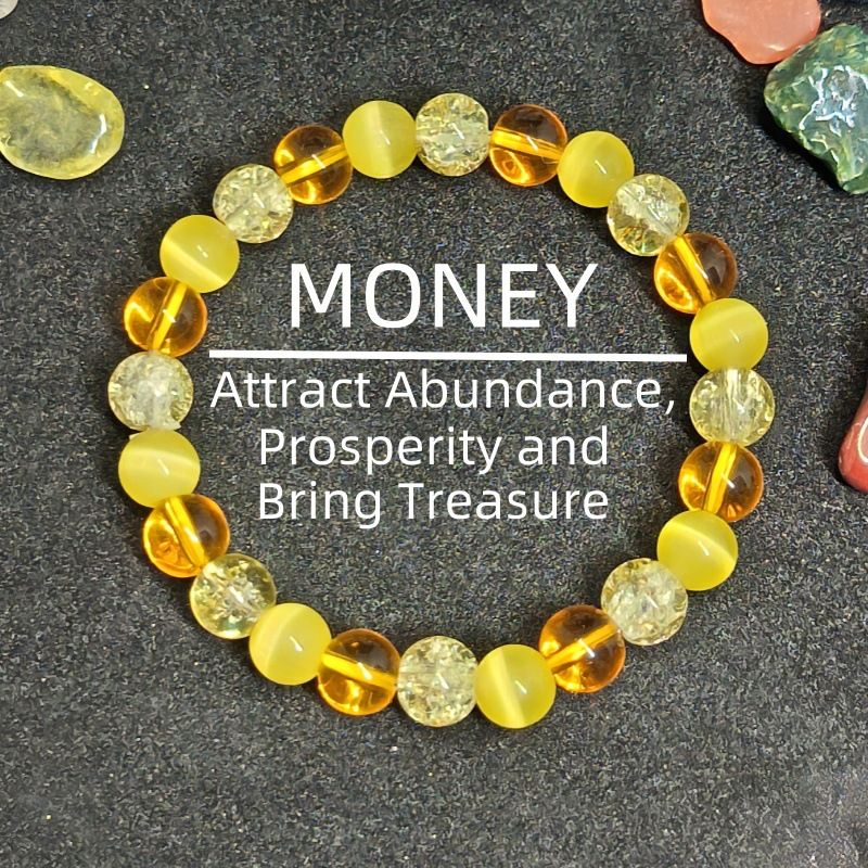 Bracelet Bracelet String Natural Stone Tiger Eye Stone Bracelet Crystal Bracelet String Natural Stone Fashion Wealth And Good Luck Attraction Daily Wear Accessories Bring Prosperity And Good Luck