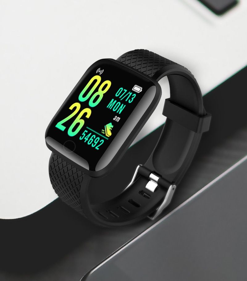 Smart Watch LCD Touch Screen SMS And Call Reminder Sports Mode Blood Oxygen And Blood Pressure Measurement Heart Rate Monitoring Sleep Quality Monitoring Fashion Design