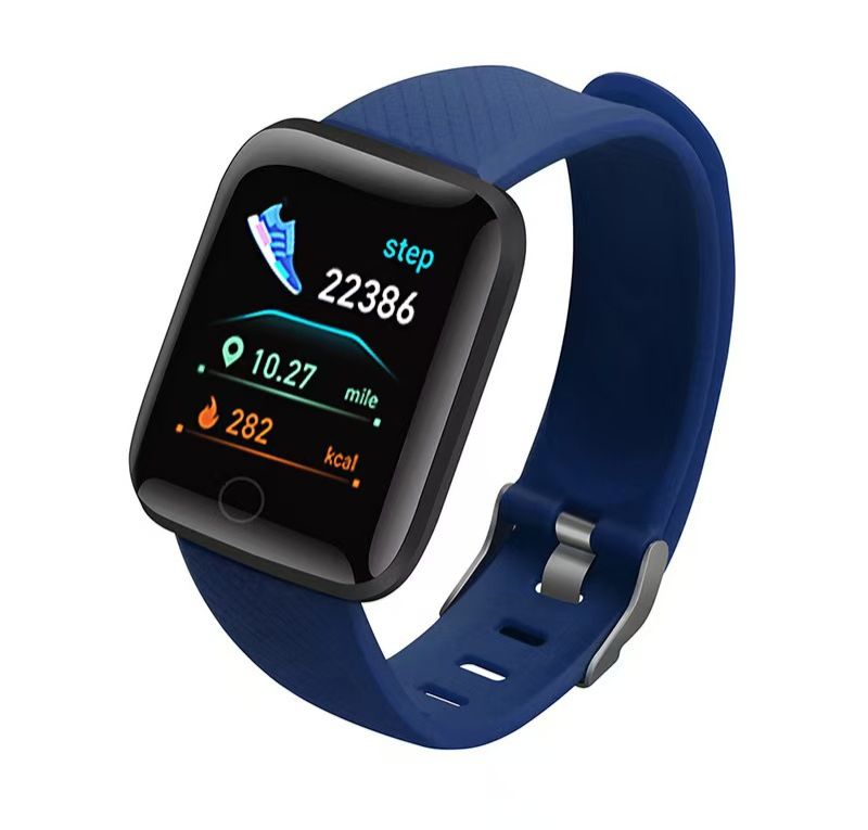 Smart Watch LCD Touch Screen SMS And Call Reminder Sports Mode Blood Oxygen And Blood Pressure Measurement Heart Rate Monitoring Sleep Quality Monitoring Fashion Design