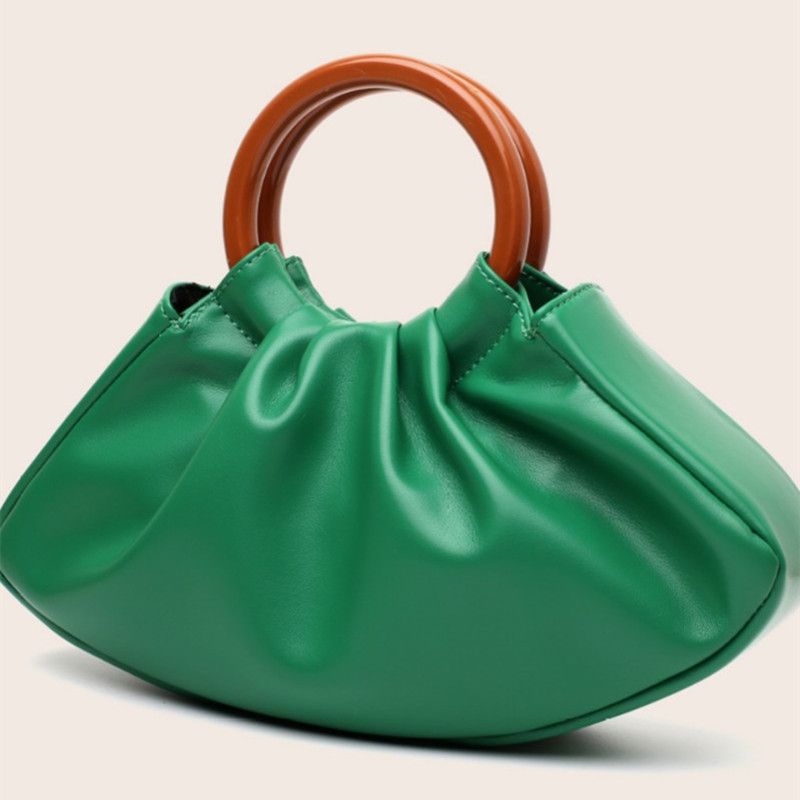 New Pleated Cloud Handbag for Women Elegant Fashion Dumpling Bag Chic Hand Carry Evening Purse Stylish Dinner Party Clutch for Ladies Trendy Mini Handbag