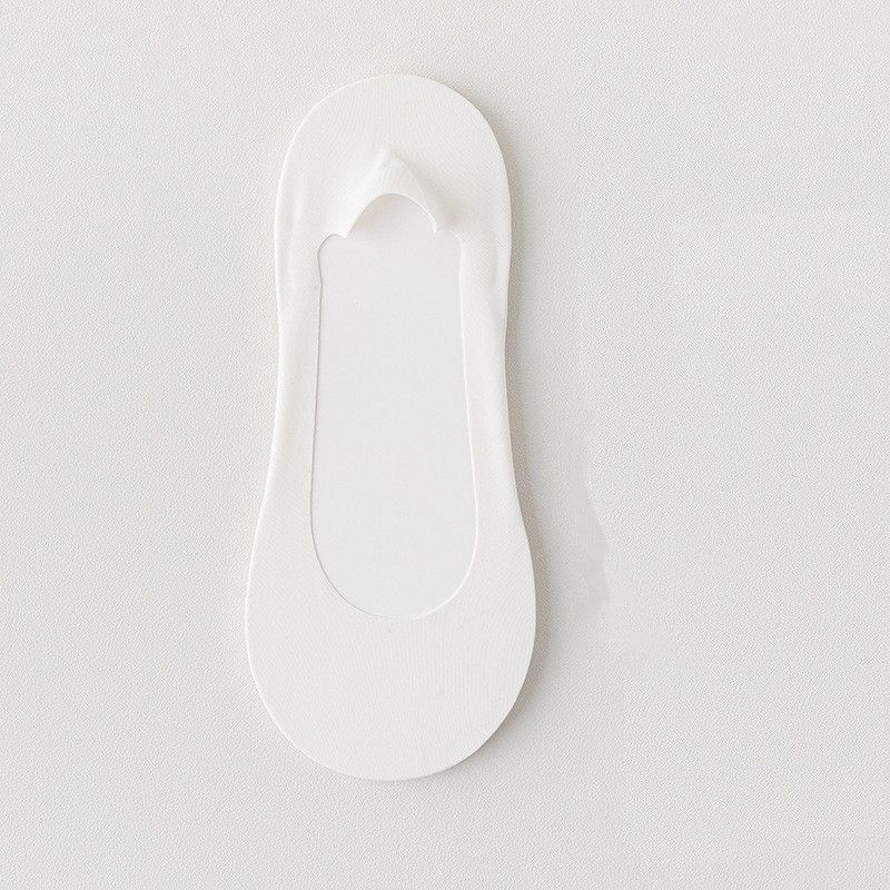 2 Pairs Women Ice Silk No-Show Socks Shallow Invisible Boat Socks Cotton Cushioned Anti-Slip Heel Summer Thin Socks for High Heels & Flats Thick Padding Ankle Socks