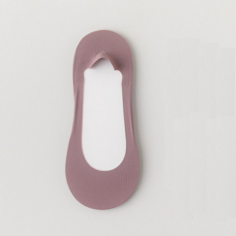 2 Pairs Women Ice Silk No-Show Socks Shallow Invisible Boat Socks Cotton Cushioned Anti-Slip Heel Summer Thin Socks for High Heels & Flats Thick Padding Ankle Socks