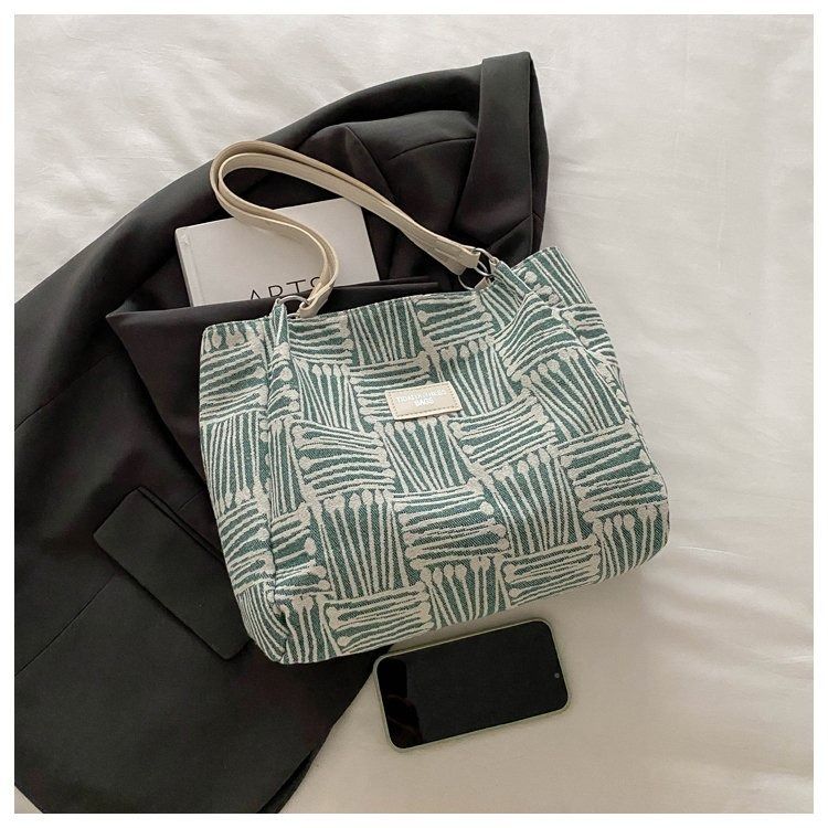 New PU Leather Shoulder Bag for Women, Large Capacity Tote Bag, Minimalist Line Design Handbag, Fashion Casual Work Commuter Everyday Bag