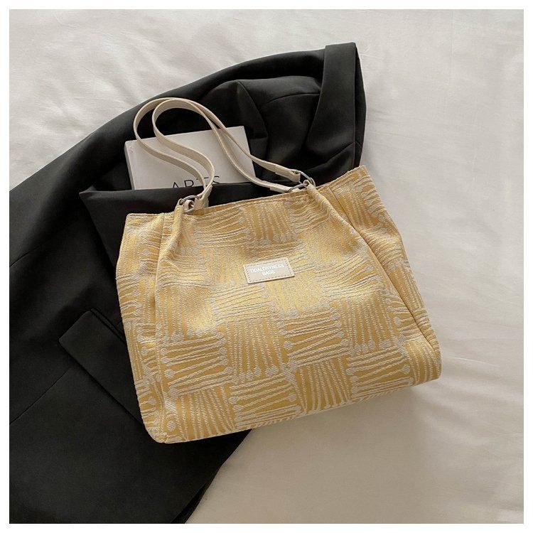 New PU Leather Shoulder Bag for Women, Large Capacity Tote Bag, Minimalist Line Design Handbag, Fashion Casual Work Commuter Everyday Bag