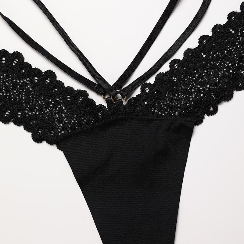 Women’s Lace Panties Soft Fabric Low Waist Briefs Underwear Lady Thongs Elastic G-String Underwear Stretch T-Back Panties Lingerie Woman Clothes