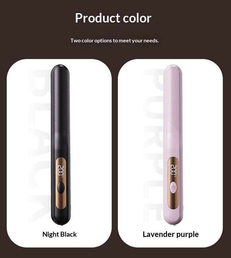 3-in-1 Cordless Hair Straightener & Curler for Traveling, Interchangeable Heads, Flat Iron for Straight & Curly Hair, Volumizing Styling Tool Hair Styling Tool Iron Hair Straightener