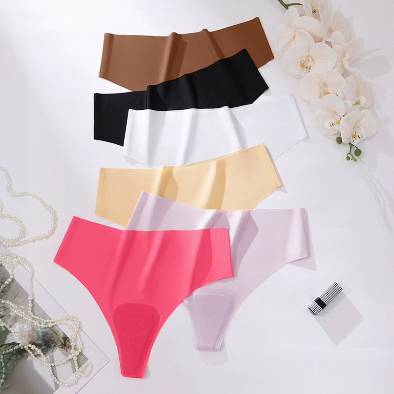 Ice Silk Seamless Women’s Panties for Waist 30inch to 36inch Invisible Low-Rise Briefs for Yoga, Fitness Breathable Plus Size Underwear Ladies Panties Sports Briefs Lingerie