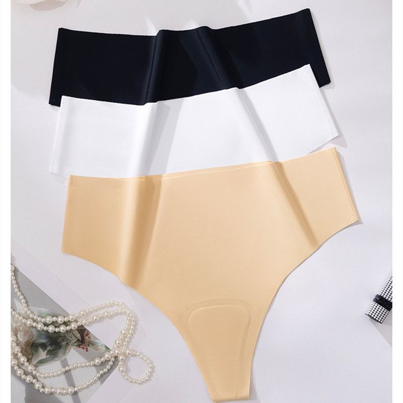 Ice Silk Seamless Women’s Panties for Waist 30inch to 36inch Invisible Low-Rise Briefs for Yoga, Fitness Breathable Plus Size Underwear Ladies Panties Sports Briefs Lingerie