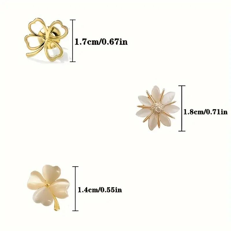 Fashion Brooch Set Flower Bow Brooches for Women Dress, Suits Metal Anti-glare Lapel Pin Fixed Clothes Pin for Ladies Business Suit, Party  Women's Clothing Accessories