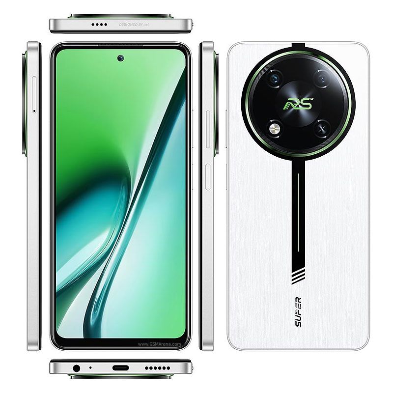 [CASHBACK FRIDAY] Itel RS4 256GB + 16(8+8)GB RAM 6.56" 120Hz Screen  Dual SIM 4G  Network Phone 5000mAh 45W Charging 50MP+8MP Camera MTK G99 Fingerprint And Face Unlock NFC Smart Phones