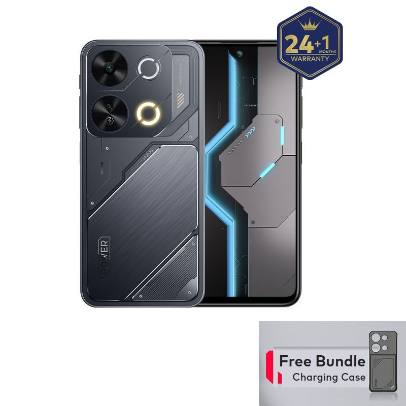 Itel P65 128GB + 8(4+4)GB RAM 6.7" Screen 120Hz 4G Dual SIM Brand New Phone 7400mAh Battery 18W Charging 50MP Camera Side Fingerprint Android 14 NFC Smartphones (Free Charging Case)