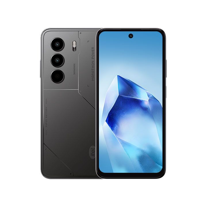 [Free Charging Case] Itel P70 8(4+4)GB RAM+128GB 6.67" 120Hz Display Slim 4G Phone Dual SIM 13MP Camera 18W Charging 10000*mAh Battery Fingerprint Unlock IP54 Power 70 Smart AI Phones