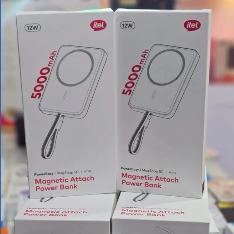 Itel 5000mAh Magnetic Attach 12w Power Bank