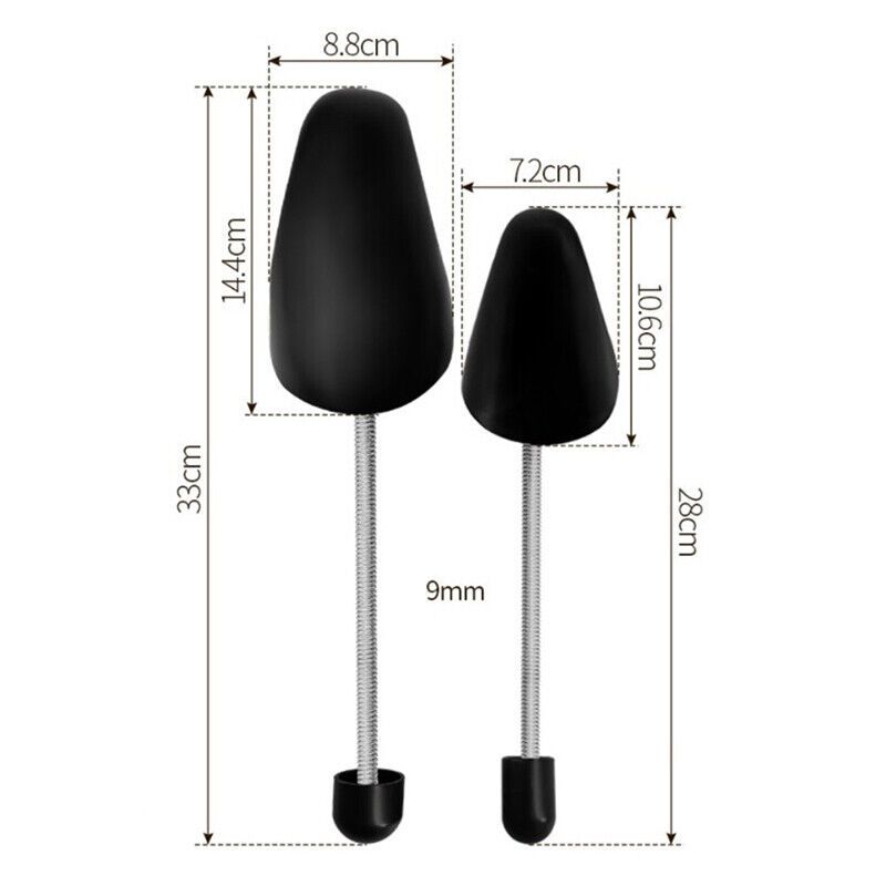 Boot Trees 1Pair/2pcs Plastic Adjustable Length Shoes Holder Shaper Expander Anti-Wrinkle Stretcher Shoe Black Spring