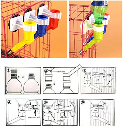 Pet Automatic Water Dispenser Dog Bottle Cat Hanging Easy to Install in Cage or Crate Keeps Small Animals Hydrated, Pet Supplies for Dog Cat Puppy Rabbit