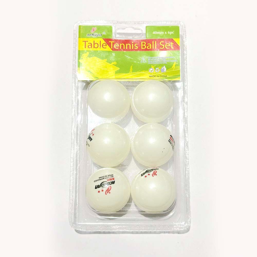 6pcs Table Tennis Balls Set 2-Star Ping Pong Ball –  I.T.T.F Approved Official Size and 40mm Weight – Ultimate Durability and High-Performance