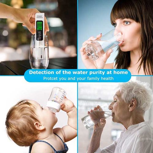 3in1 Digital Water Quality Tester TDS,EC & Temperature Moisture Meter Gauge, Measuring Range 0-9999 ppm Aquariums Swimming Pools Hydroponics