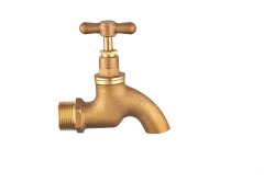 1/2" Heavy Nozzle Water Tap Cock Full Brass Die , Outdoor Bucket Filler Bibcock, Bib Tap Faucet, for Bathroom Wall Mounted Kitchen