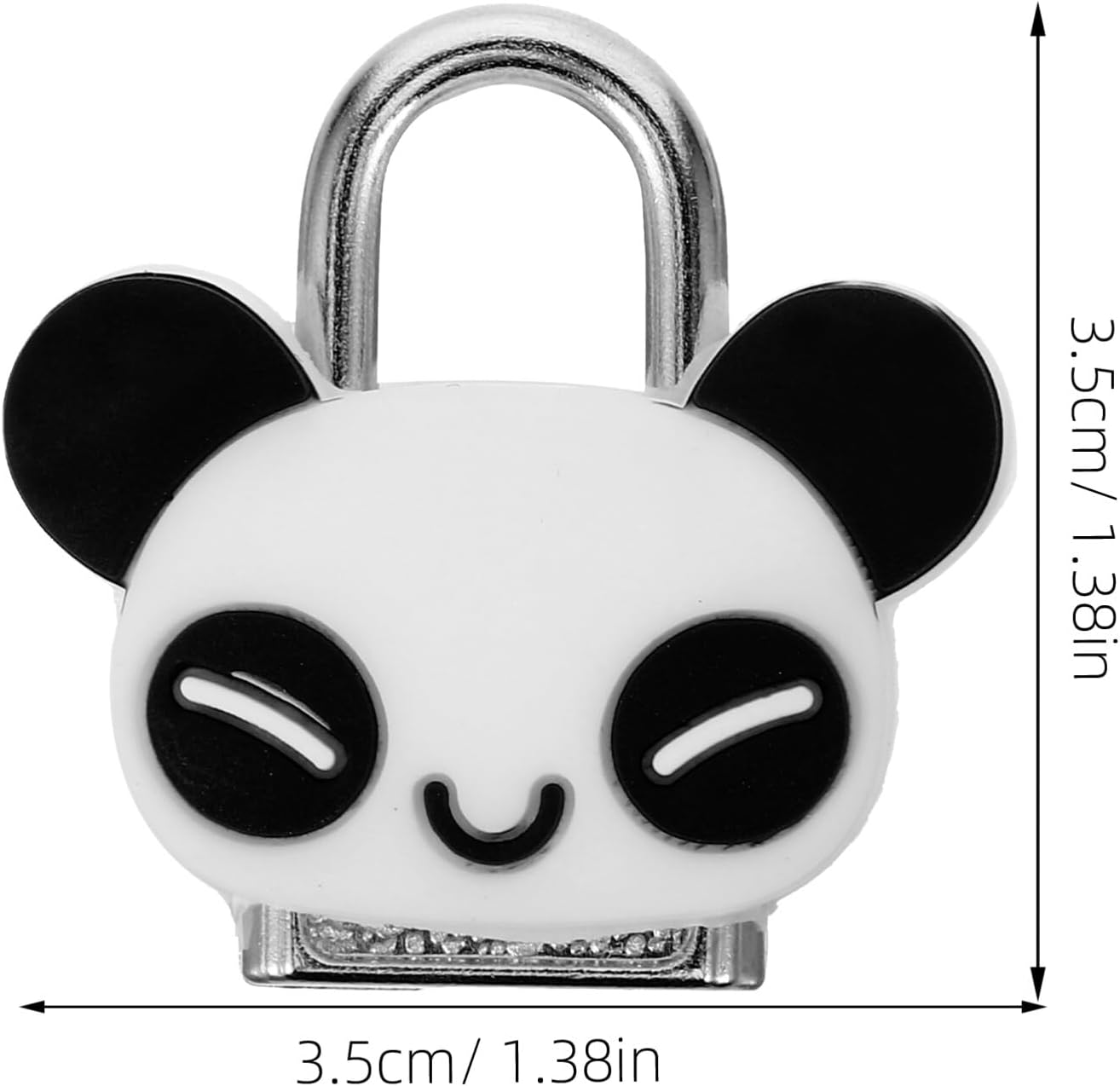 Cute Panda Padlock with Keys, Cartoon Mini Animal Padlock for Jewelry Box Purse Bag Backpacks Cabinet Treasure Chest Suitcases Diary Notebook Kids