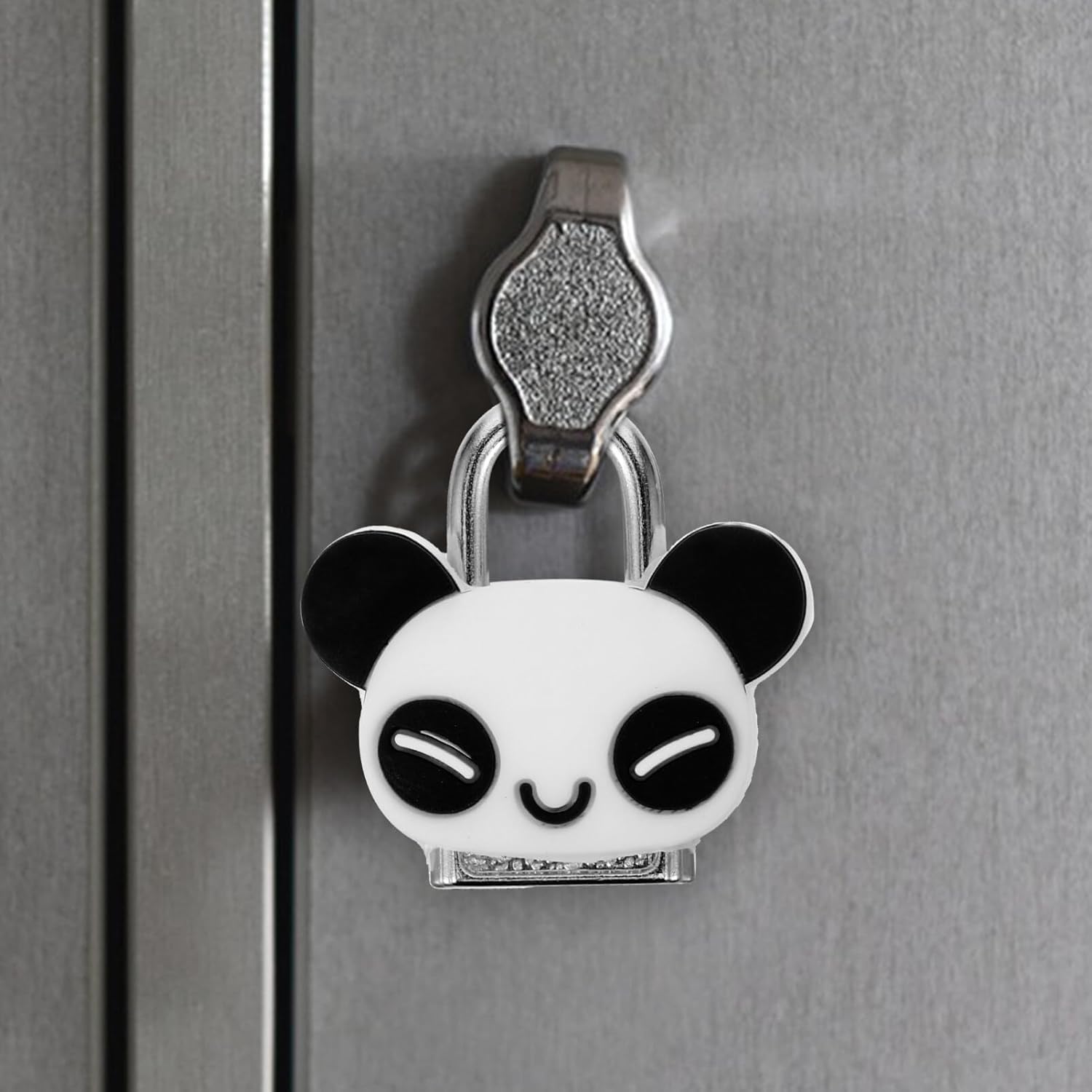 Cute Panda Padlock with Keys, Cartoon Mini Animal Padlock for Jewelry Box Purse Bag Backpacks Cabinet Treasure Chest Suitcases Diary Notebook Kids