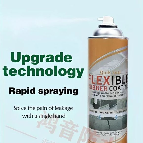 Quik Seal Flexible Rubber Coating (450ml) Effective and Economical Solution For Repairing Cracks and Leaks Waterproof Leak Filler Spray Flexx Repair & Sealant