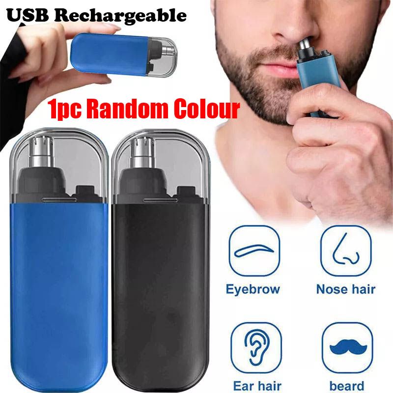 Nose Hair Trimmer USB Charging High Quality Electric Portable Men Mini Shaver Rechargeable