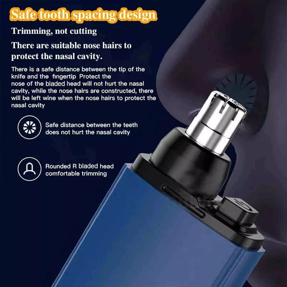 Nose Hair Trimmer USB Charging High Quality Electric Portable Men Mini Shaver Rechargeable