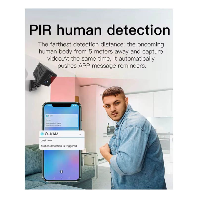 4G SIM Card Mini Security Smart Camera + Infrared Night Vision Built-in 3000mAh Rechargeable Battery PIR Human Detection + SD Card Support Upto 128GB Surveillance Spy CCTV MG3 Okam O-kam Pro Spying