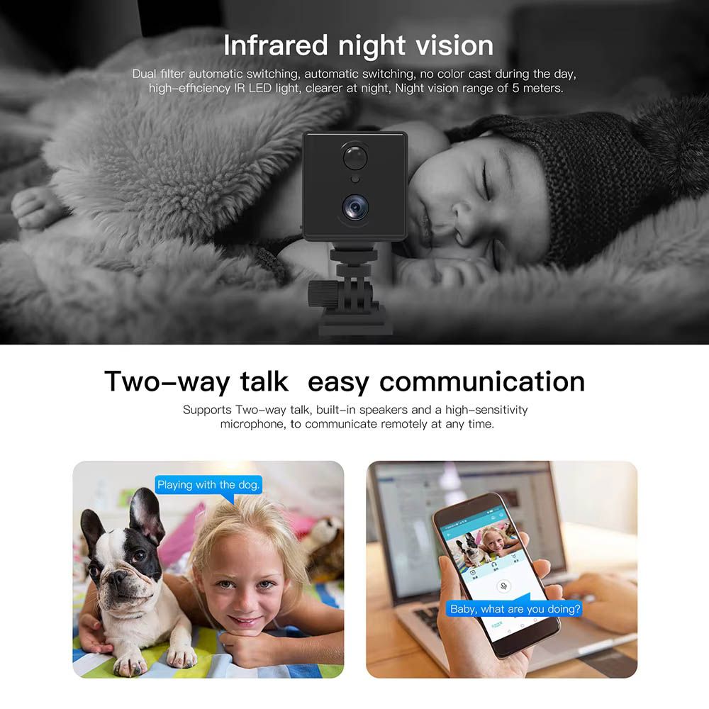 4G SIM Card Mini Security Smart Camera + Infrared Night Vision Built-in 3000mAh Rechargeable Battery PIR Human Detection + SD Card Support Upto 128GB Surveillance Spy CCTV MG3 Okam O-kam Pro Spying