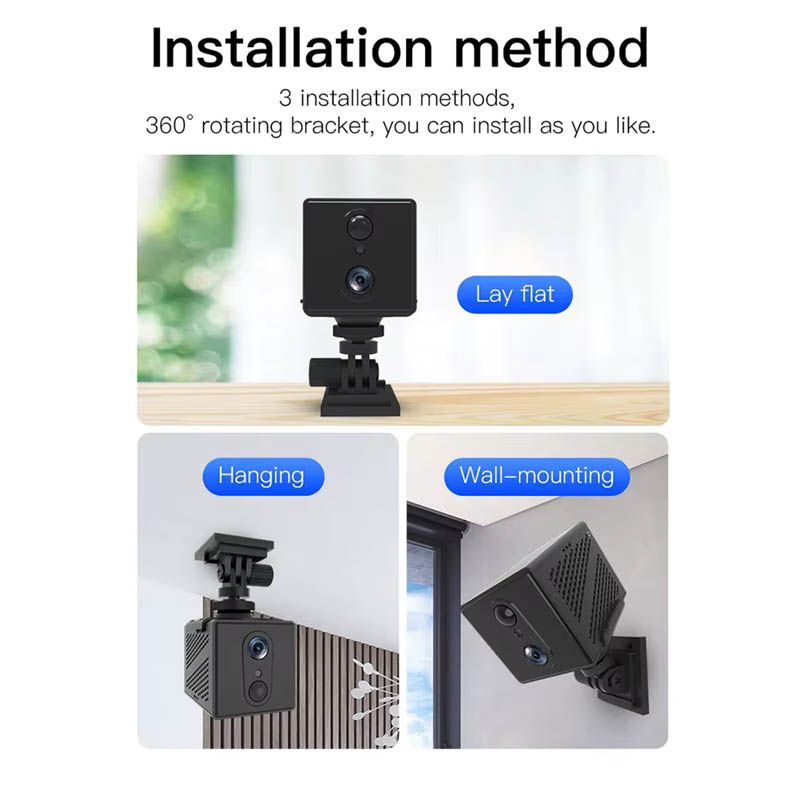 4G SIM Card Mini Security Smart Camera + Infrared Night Vision Built-in 3000mAh Rechargeable Battery PIR Human Detection + SD Card Support Upto 128GB Surveillance Spy CCTV MG3 Okam O-kam Pro Spying