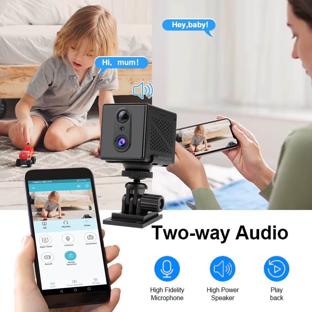 4G SIM Card Mini Security Smart Camera + Infrared Night Vision Built-in 3000mAh Rechargeable Battery PIR Human Detection + SD Card Support Upto 128GB Surveillance Spy CCTV MG3 Okam O-kam Pro Spying