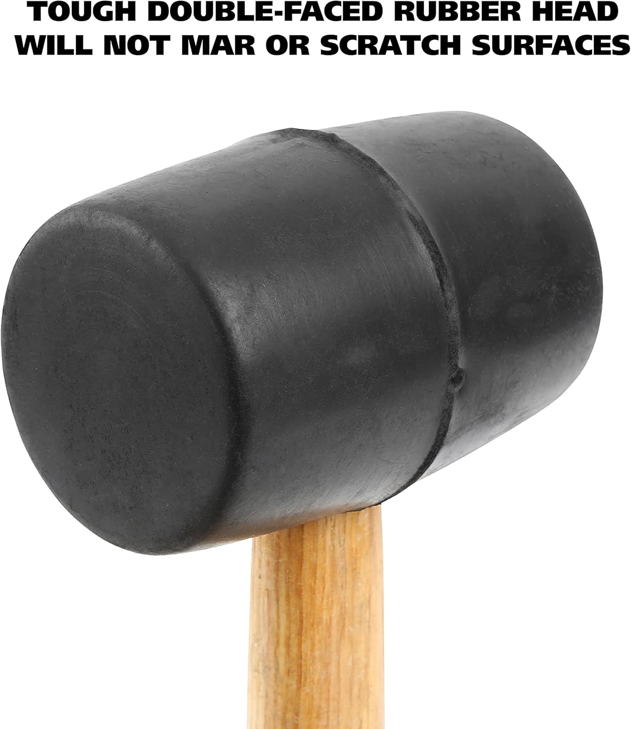 Rubber Mallet Hammer With Wood Handle Anti-slip For Construction Woodworking Automotive Tile Fitting Wooden