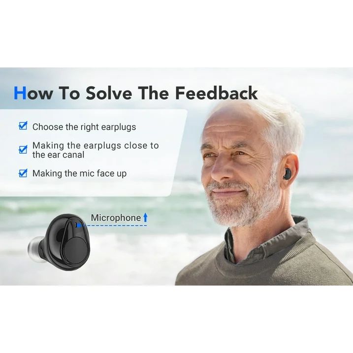 Jinghao JH-A39 Rechargeable Hearing Aids with ANC Active Noise Cancellation Elderly Adjustable Sound Amplifier Modern for Mild to Moderate Hearing Gift Seniors Portable Charger Case Upgrade Model