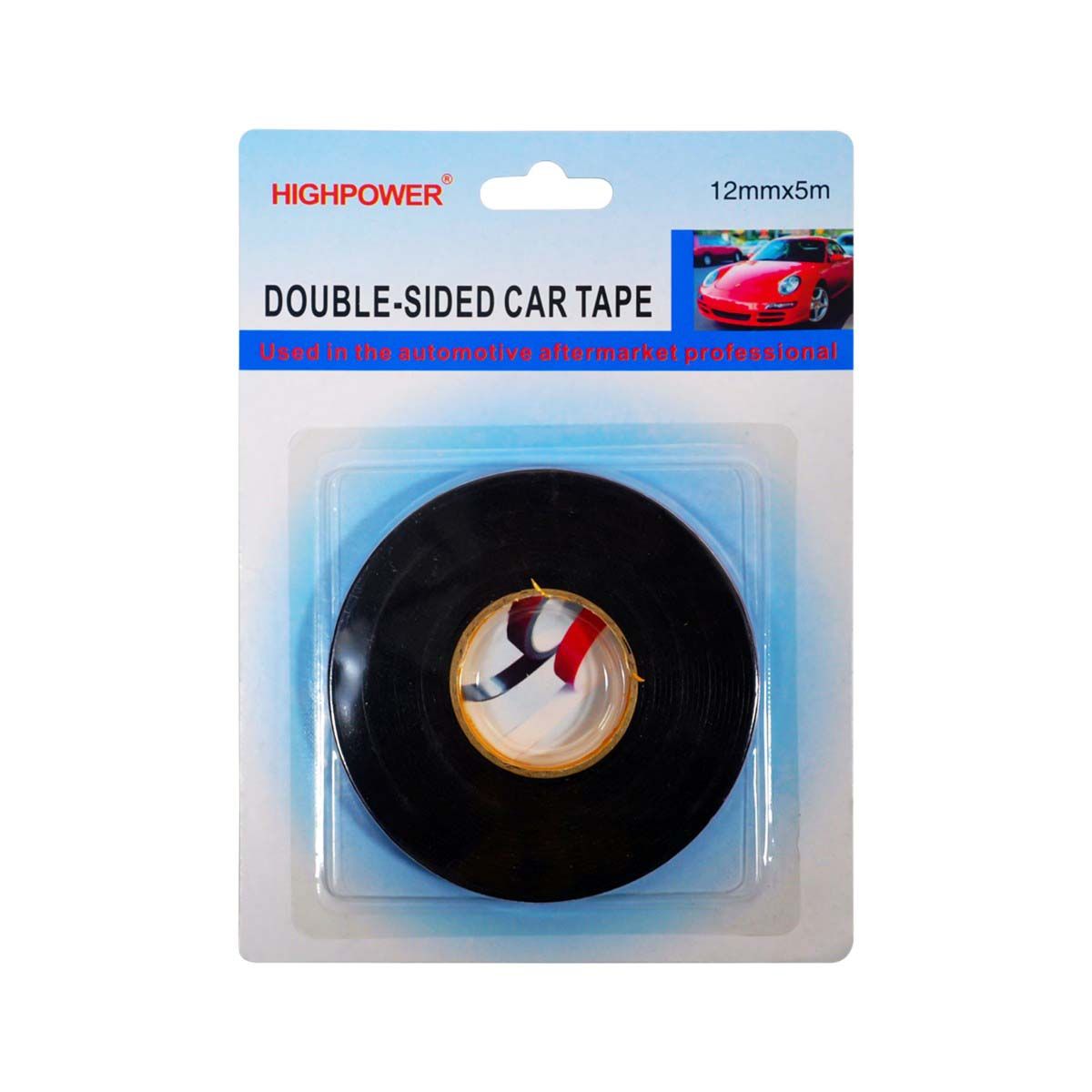 5 Meters Double Sided Car Very Strong Adhesive Black Tape Auto Metalwork New