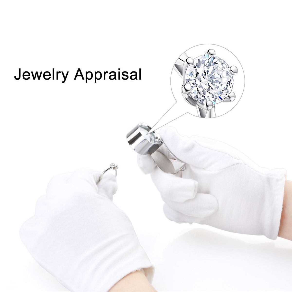 30X Portable Folding Jeweler's Loupe Triplet Jewelry Magnifying Glass Pocket Size Diamond Magnifier Glasses 21mm Loop for Gems, Jewellery, Coins, Map, Stamps, Antiques, Watches Elders Gift, 30X-21MM