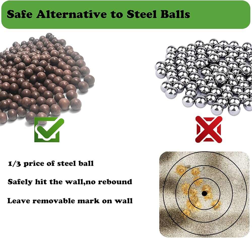 100+ Slingshot Ammo Hard Clay Balls Natural Biodegradable Professional Hunting Sling Shot Target Pratice Caliber Catapult
