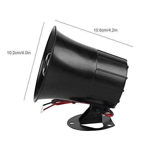 Alarm Siren, DC 12V Wire Loud Horn, Car, Home, Outdoor Security Speaker Burglar System Ambulance Anti theft Police Truck Electric