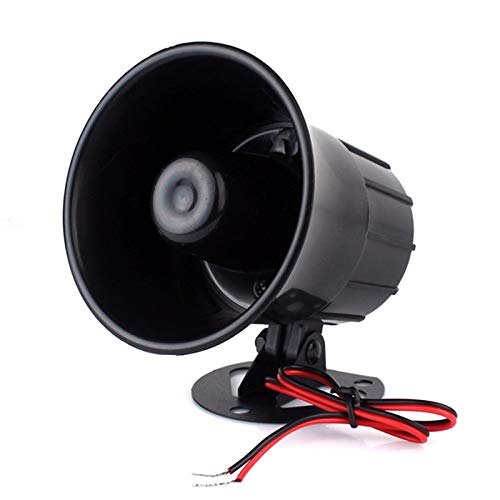 Alarm Siren, DC 12V Wire Loud Horn, Car, Home, Outdoor Security Speaker Burglar System Ambulance Anti theft Police Truck Electric