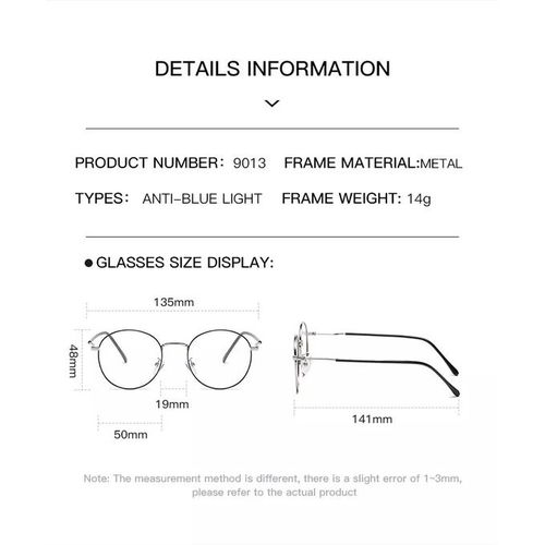 Lightweight Round Frame Sunlight Anti-Blue Light Darkening Glasses Photochromic