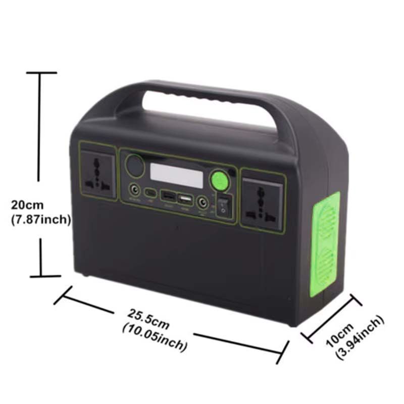 333Wh 300W Portable Power Station Storage - AC 220V/ QC 3.0/ 12V DC/ USB High Energy Bank Rechargeable Lithium Battery LED Light Charging Home Camping Standby Outage Emergency Backup Blackout RV