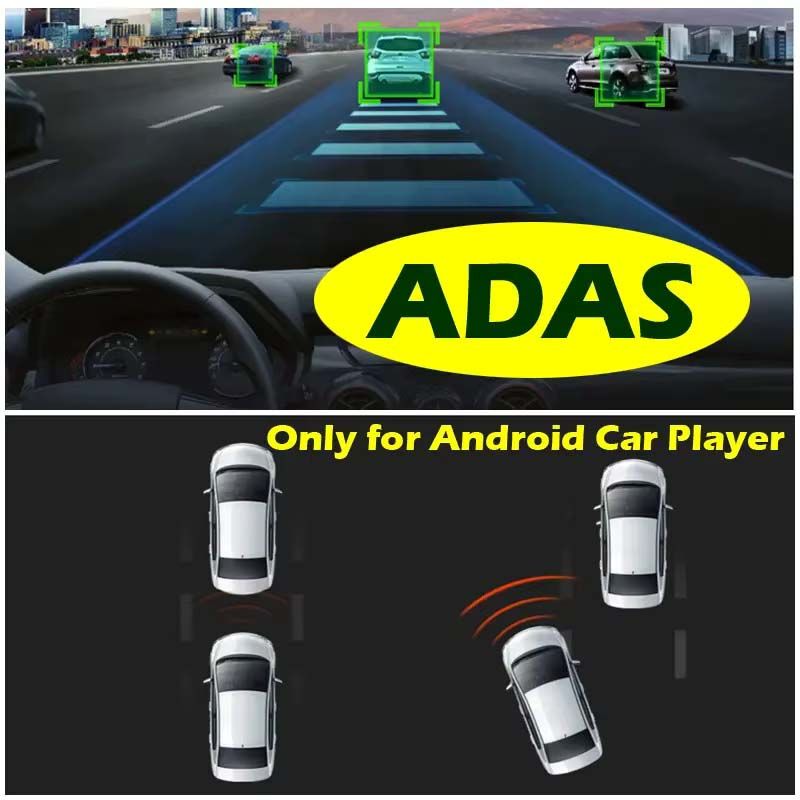 Mini 720P HD USB Car Dash Camera + ADAS Assisted System for Android Black Box With Video Recorder Universal Dashboard Cam for Dvd Dashcam Wide Angle Car Dvr Motion Detection Lane Assist Reverse Vision